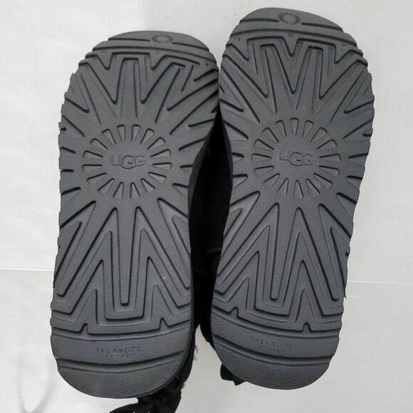 Ugg Boots Black Suede Gem Crystal Studded Bow Women Size 9 New S/N 1019197 - Picture 4 of 7